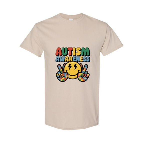 Smile Graphic For A Neurodiversity Autism Support Squad Unisex T-Shirt, up to size 5XL