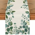 thumbnail image 1 of Smile Greenery Eucalyptus Leaves Table Runner for Spring Summer 13 x 72 Inch, 1 of 8