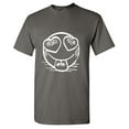 thumbnail image 1 of Smile Heart Sarcastic Humor Graphic Novelty Funny Tall T Shirt, 1 of 1