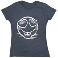 thumbnail image 1 of Smile Heart Sarcastic Humor Novelty Funny Women's Casual Tees, 1 of 3