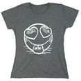 thumbnail image 1 of Smile Heart Sarcastic Humor Novelty Funny Women's Casual Tees, 1 of 3