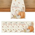 thumbnail image 1 of Smile Hello Pumpkin Floral Maple Leaves Fall Table Runner and Placemats 13 x 72, 12 x 18, 1 of 14