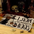 thumbnail image 1 of Sm:)e I Hope You Brought Boos Spider Web Halloween Doormat, Home Decor Low-Profile Switch Rug Door Mat Floor Mat for Indoor Outdoor 17x29 Inch, 1 of 7