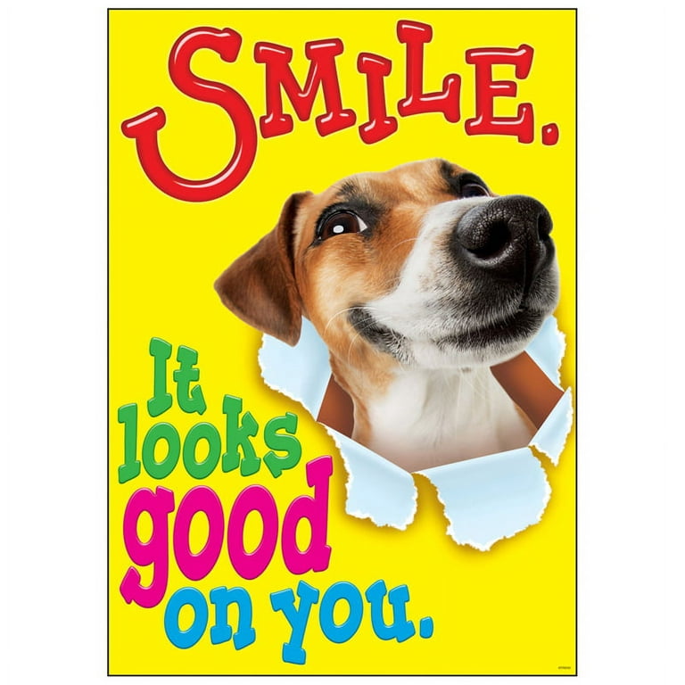 Smile It Looks Good On You Poster, 13.25 x 19 Inches, 1 Piece