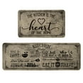 thumbnail image 1 of Sm:)e Country Decor Kitchen Mats Set, 2 Piece, 17x29 & 17x47 Inch, Washable, 1 of 8