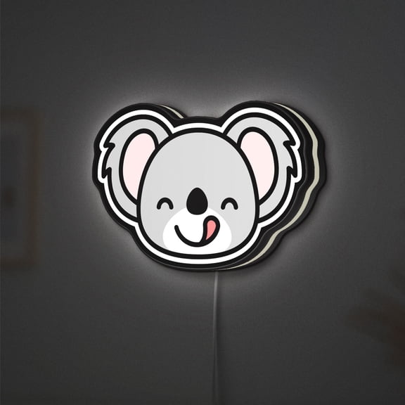 Smile Koala 3D Novelty Light Box for Desks, Cute Animal Decor & Ideal for Kids and Animal Lovers (Height 24 inch, 60cm)