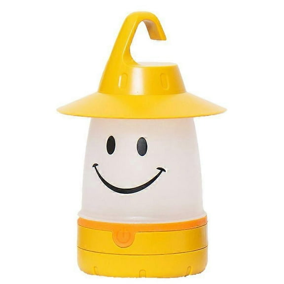 Smile Led Lantern: Portable Night Light Camping Lantern For Kidsyellow