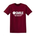 thumbnail image 1 of Smile It Makes People Wonder What You're Up To Sarcastic Joke Saying Graphic Tees Novelty Funniest Gift For Party Birthday Humor Funny T Shirt For Men, 1 of 5