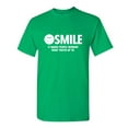thumbnail image 1 of Smile It Makes People Wonder What You're Up To Sarcastic Joke Saying Graphic Tees Novelty Funniest Gift For Party Birthday Humor Funny T Shirt For Men, 1 of 5