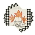 thumbnail image 1 of Smile Maple Leaves Fall Placemats Set of 4 for Table Runner, Seasonal Kitchen Dining Table Decoration for Indoor Party 12x18 Inch, 1 of 6