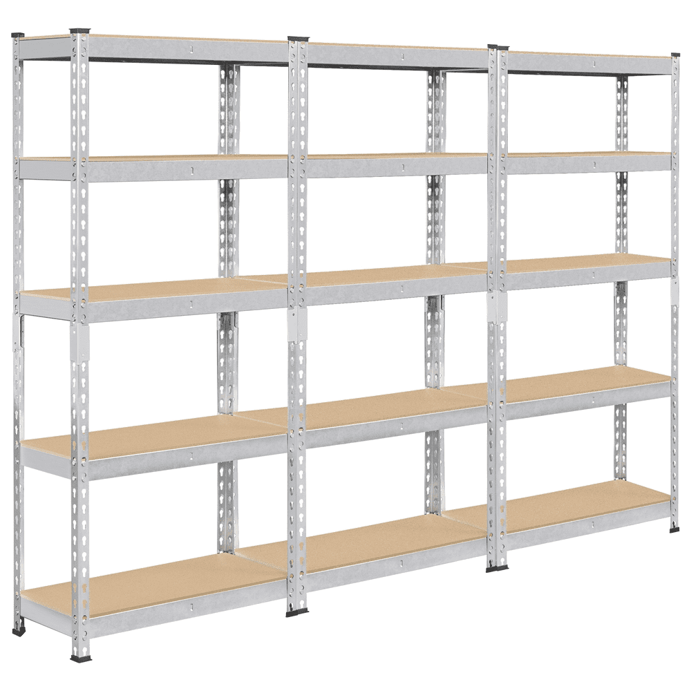SIMONCLICK PLUS non-screw metal shelf. Of 5 heights with metal trays and  load capacity up