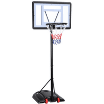 Smile Mart Adjustable Portable Basketball System Hoop for Indoor and Outdoor, 7 to 9 Ft.