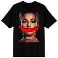 thumbnail image 1 of Smile Movie Poster Graphic Adult Black Short Sleeve Tee-XS, 1 of 3