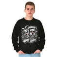 thumbnail image 1 of Smile Now Cry Later Clown Masks Sweatshirt for Men or Women Brisco Brands S, 1 of 6