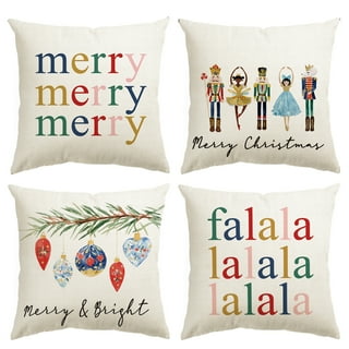 Christmas Throw Pillows in Indoor Christmas Decorations Off White Walmart