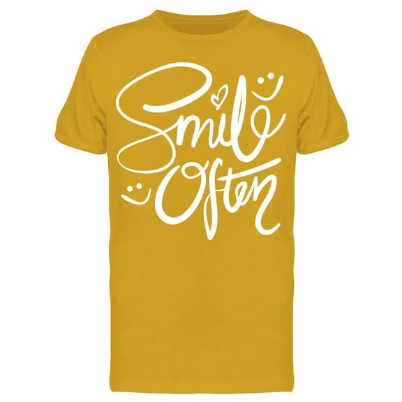 Smile Often Smiley Faces  T-Shirt Men -Image by Shutterstock, Male Small