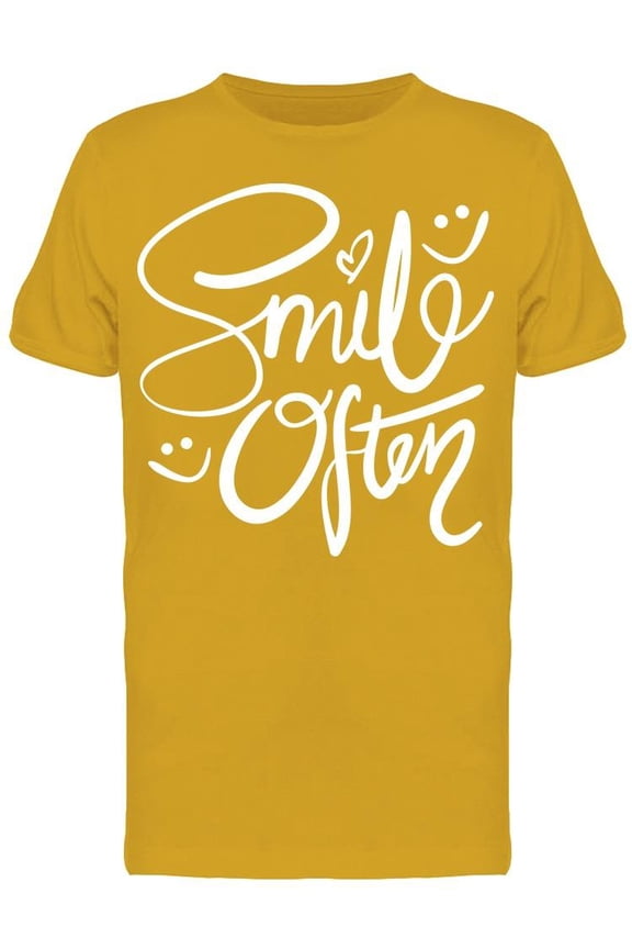Smile Often Smiley Faces  T-Shirt Men -Image by Shutterstock, Male Small