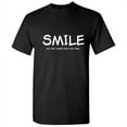 thumbnail image 1 of Smile No One Cares How You Feel Sarcastic Premium T Shirt Adult Humor Funny Saying Graphic Tee For Xmas Pre Birthday Anniversary Gift Hilarious Novelty Tshirt, 1 of 5