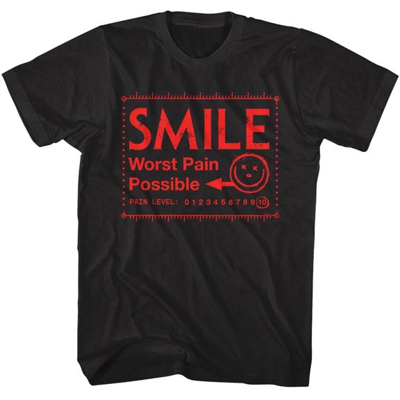 Smile Worst Pain Possible Men's T Shirt (Black, Big&Tall2XLT)