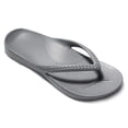 thumbnail image 1 of Smile Popcorn Women's Flip Flops Lightweight Thong Sandals Summer Beach Sandals with Arch Support, Grey, 1 of 7