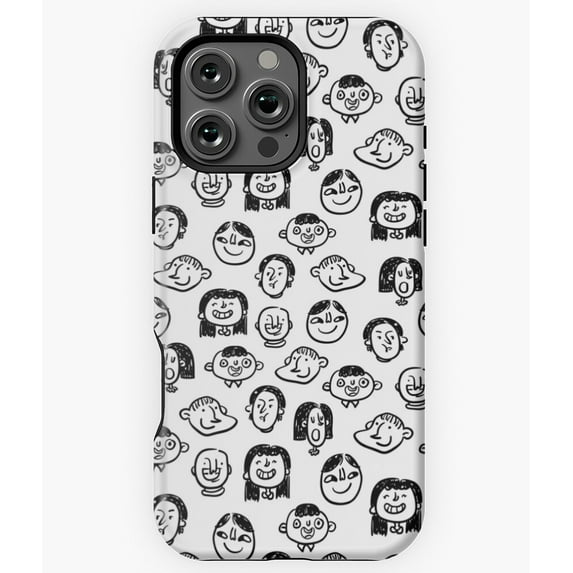 Smile Positive Face Graphic Design N6344 Phone Case for iPhone 17 16 15 14 13 12 11 Pro Max