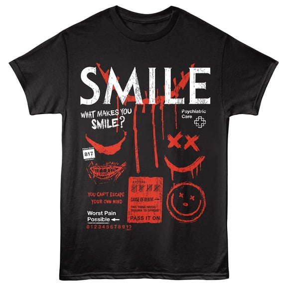 Smile Psychiatric Care Men's T Shirt (Black, AdultS)