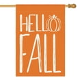 thumbnail image 1 of Sm:)e Pumpkin Hello Fall House Flag 28 x 40 Orange Double Sided, 1 of 7