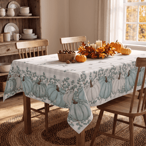 Sm:)e Pumpkins Buffalo Plaid Fall Thanksgiving Tablecloth 60x84 Inch Rectangle, Table Cover for Party Picnic Dinner Decor