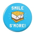 thumbnail image 1 of Smile S'More Funny Humor Pinback Button Pin, 1 of 5