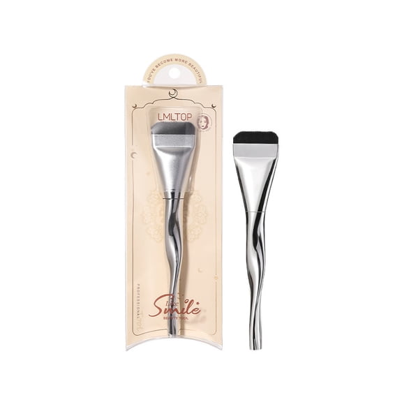 Smile Series Flat-Head Foundation Brush Seamless Makeup Application, Thin & Delicate Bristles, Professional Beauty Tool, Saves Foundation, One-Line Flat Brush Design
