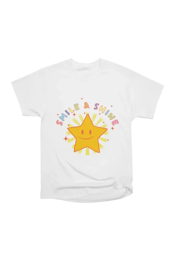 Smile Shine T-Shirt Tee Gift For Him Merch For Her Apparel For Friend