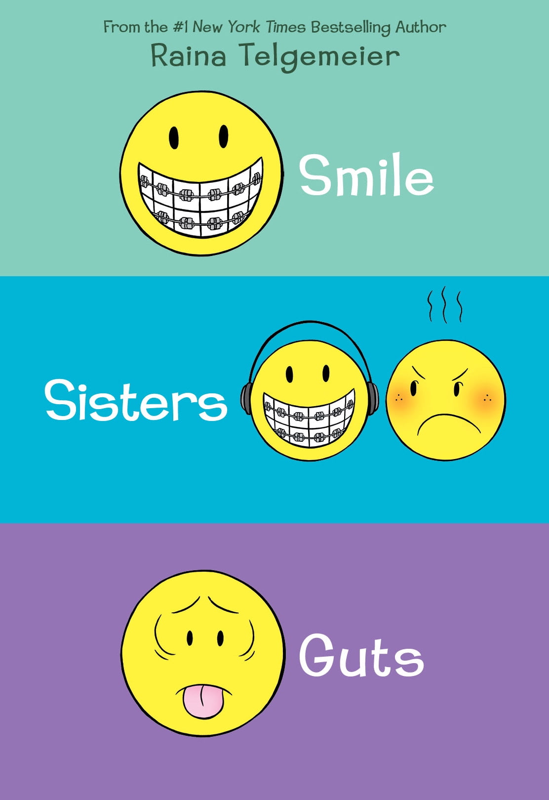 RAINA TELGEMEIER Smile, Sisters, and Guts: the Box Set (Hardcover)