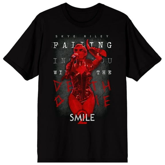 Smile Skye Riley Logo Adult Black Short Sleeve Tee-Medium