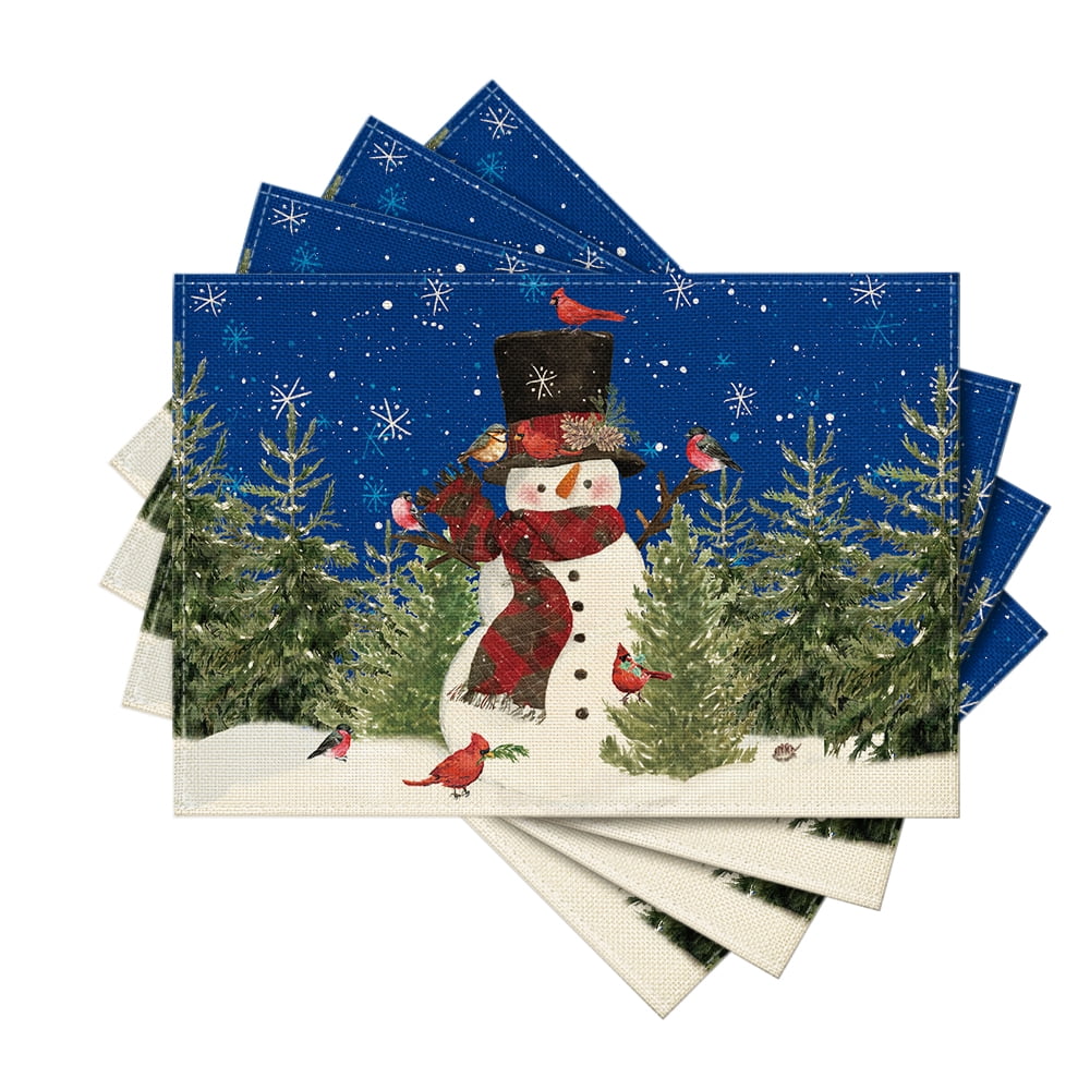 Christmas Cardinals Placemat Set of 4 main image 1