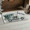 thumbnail image 1 of Sm:)e Truck Xmas Tree Winter Doormat, Christmas Home Decor Low-Profile Switch Rug Door Mat Floor Mat for Indoor Outdoor 17x29 Inch, 1 of 6