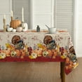 thumbnail image 1 of Sm:)e Trukey Pumpkin Thanksgiving Tablecloth 60x104 Inch, 1 of 6