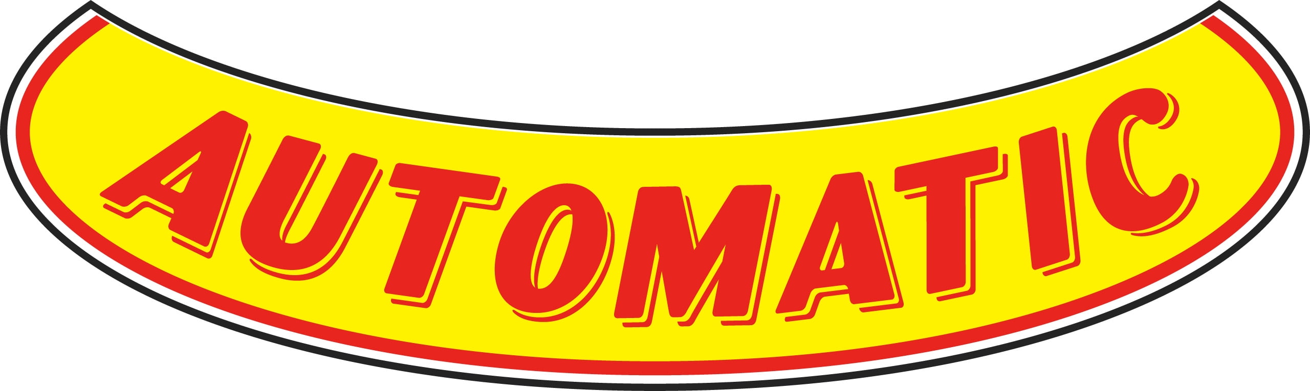 Smile Windshield Slogan Sticker - Red/Yellow - 