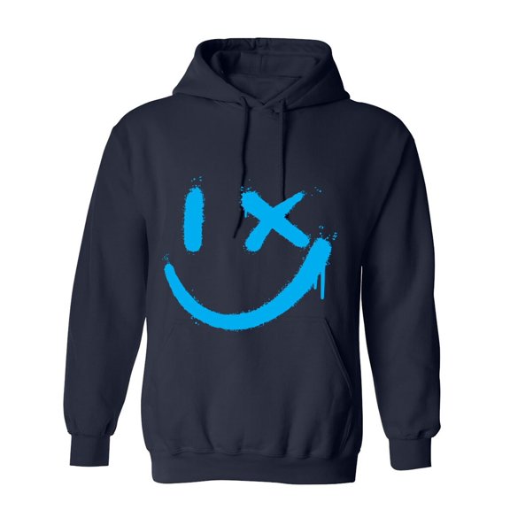 Smile Wink Sarcastic Humor Novelty Funny Men's Hoodies