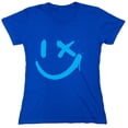 thumbnail image 1 of Smile Wink Sarcastic Humor Novelty Funny Women's Casual Tees, 1 of 3