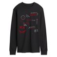 thumbnail image 1 of Smile - You Can't Escape - Men's Long Sleeve Graphic T-Shirt, 1 of 5