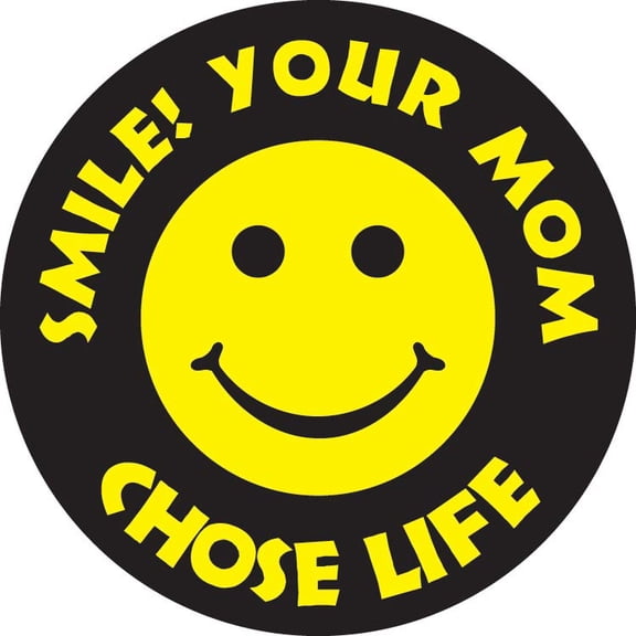 Smile! Your Mom Chose Life! Pro-Life Button (Pack of 25)