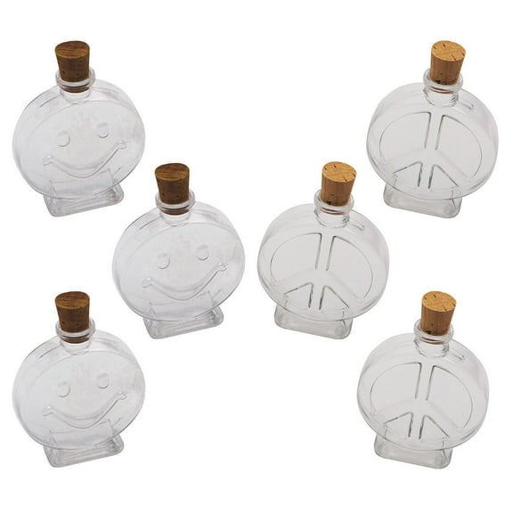 Smile and Peace Sand Art Bottle Assortment (Pack of 6)