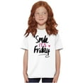 thumbnail image 1 of Smile its Friday Weekend Vibes Happy Girls Kids T Shirt Tees Teen Brisco Brands L, 1 of 6