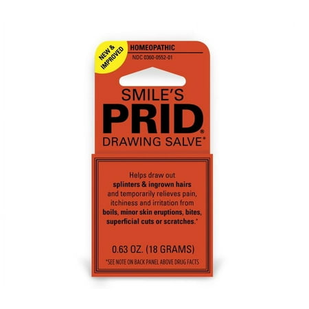 Smile's PRID Drawing Salve, Natural Homeopathic Relief of Topical Pain and Irritation, 18 Grams