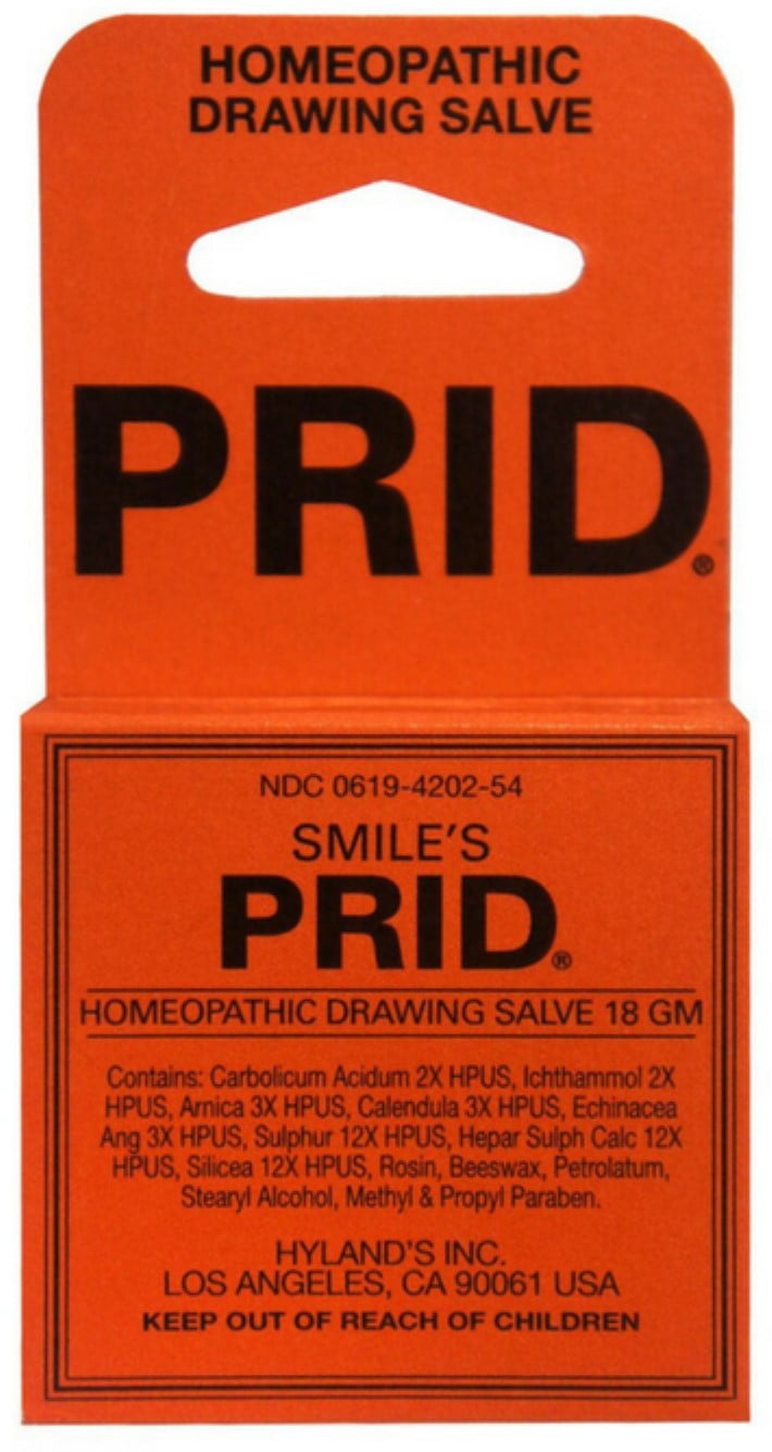 Smile's PRID Drawing Salve, Natural Homeopathic Relief of Topical Pain and  Irritation, 18 Grams