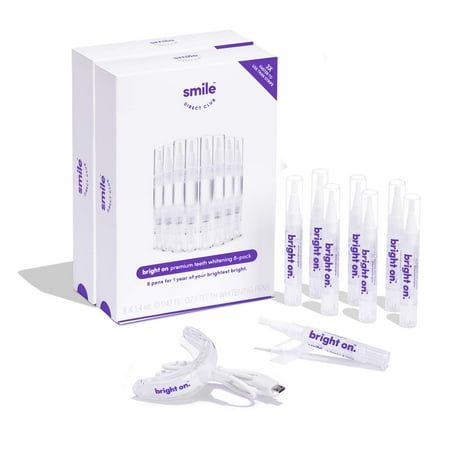 SmileDirectClub Pro Strength Teeth Whitening Kit, 8 Pack Gel Pens