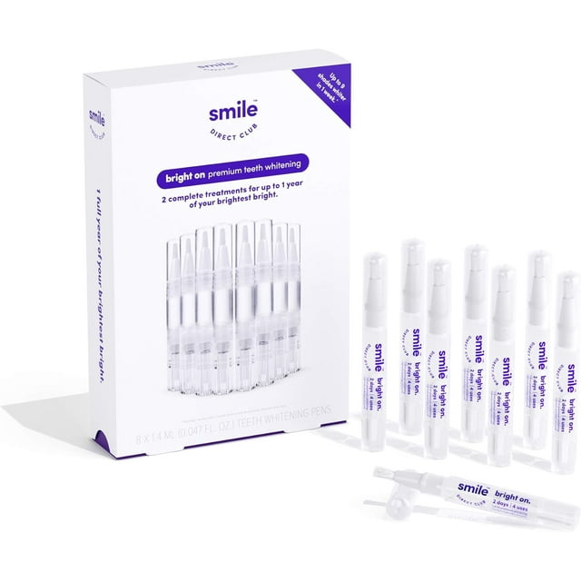 Smile Direct Club Pro Whitening Wireless Kit SmileDirectClub Pro Strength Teeth Whitening Kit, 8 Pack Gel Pens