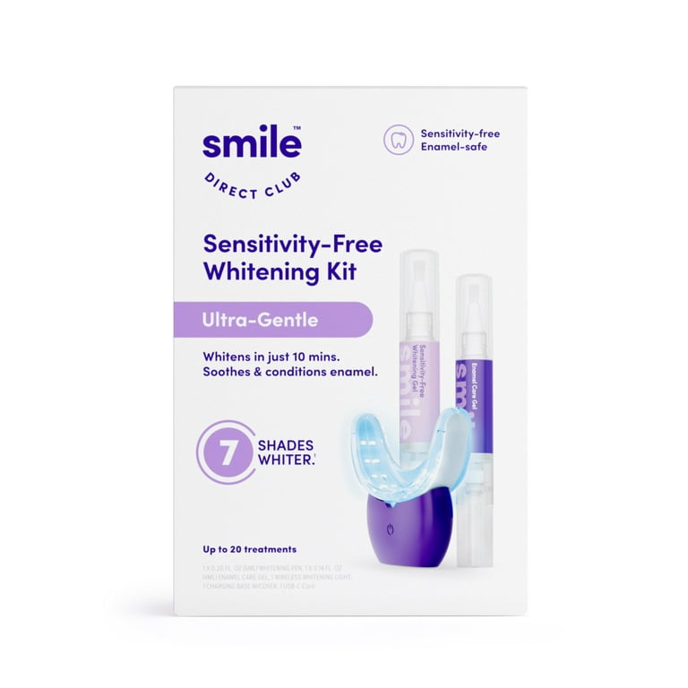 SmileDirectClub Teeth Whitening Kit, Sensitivity Free, LED Light