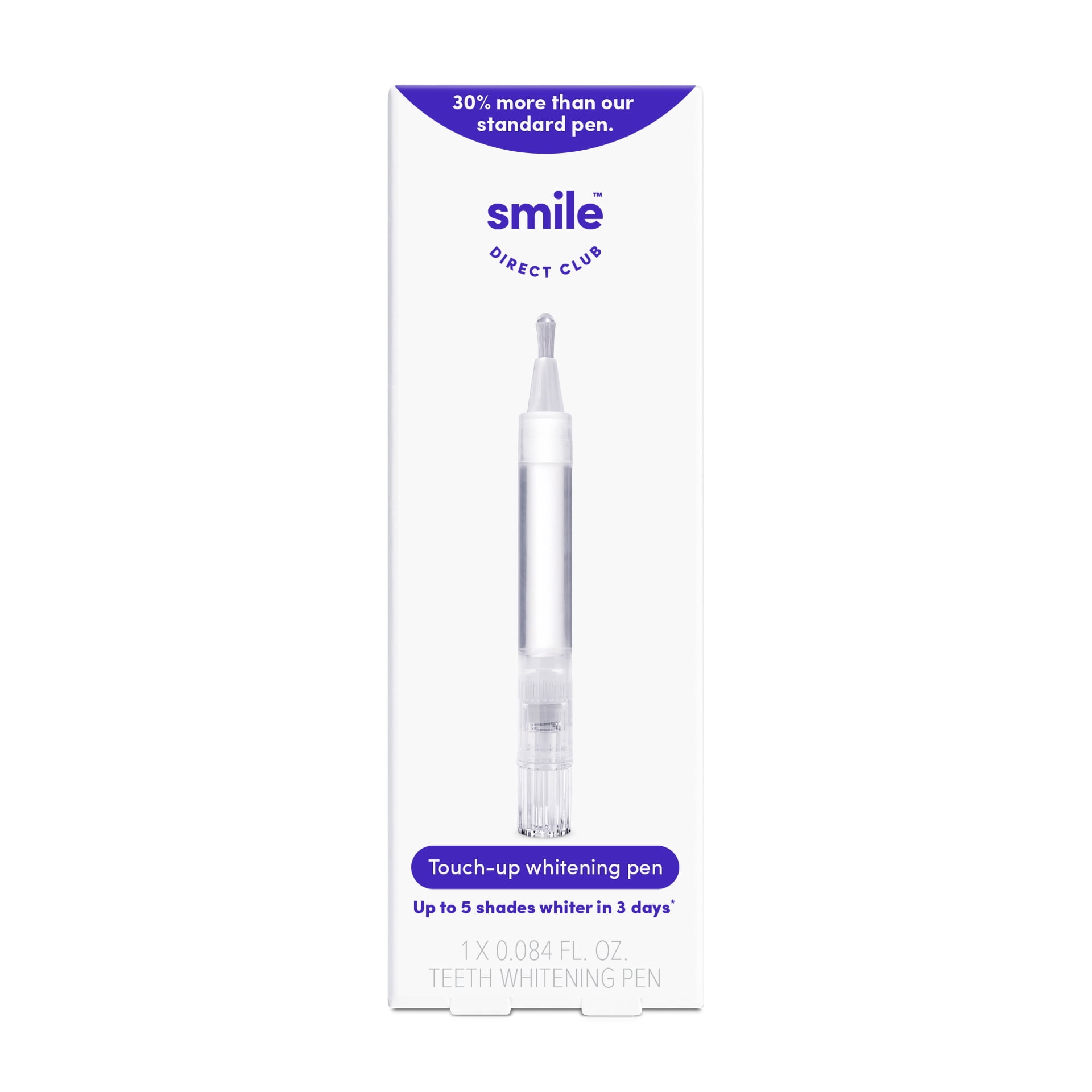 SmileDirectClub Teeth Whitening 2.5ml Gel Touch-up Pen - 75% More Gel than our Standard Pens - Professional Strength Hydrogen Peroxide - Pain Free and Enamel Safe