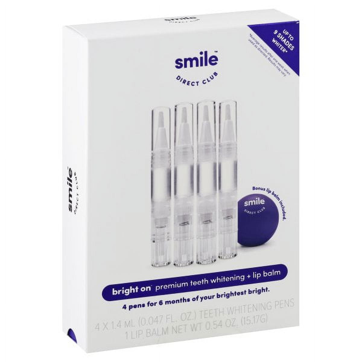 Teeth Whitening Kit 4 Pack 1.4ml Gel Pens + Bonus Lip